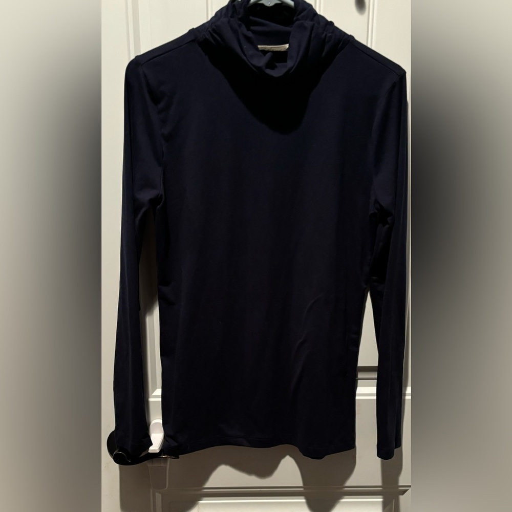 Zenana women’s size large navy blue long sleeve turtleneck